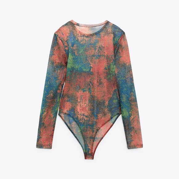 ZARA | Tulle Bodysuit - Picture 6 of 8